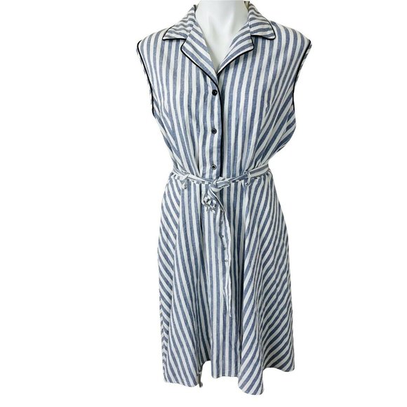 Sucrefas Dresses & Skirts - Sucrefas Vintage Style Sleeveless Shirt Dress